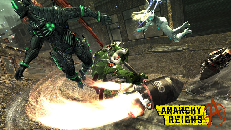 Illustration for article titled Anarchy Reigns' Big Bull Nails You With The Jet Hammer